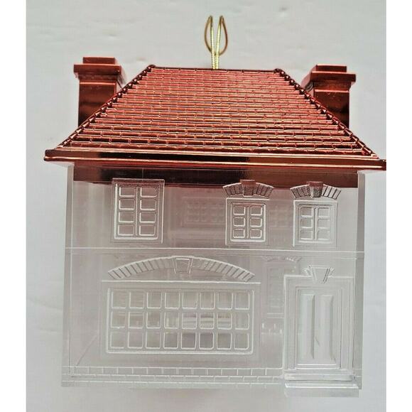 NEW Plastic Fill-able House with Removable RED Roof Great for Christmas WH - Picture 3 of 9